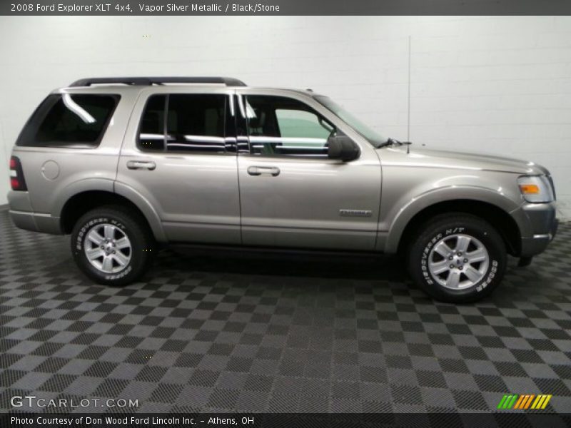 Vapor Silver Metallic / Black/Stone 2008 Ford Explorer XLT 4x4