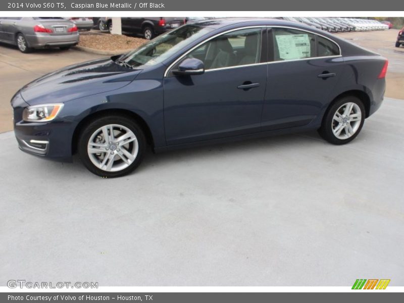 Caspian Blue Metallic / Off Black 2014 Volvo S60 T5
