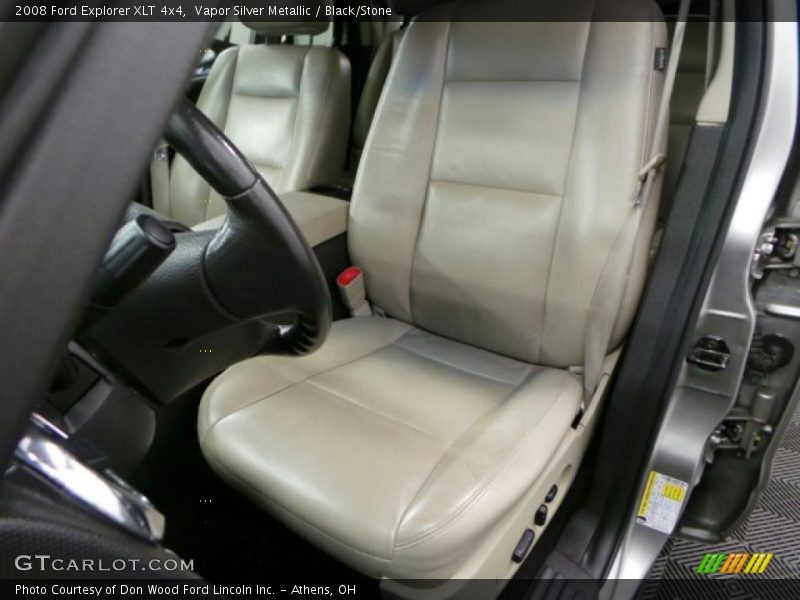 Vapor Silver Metallic / Black/Stone 2008 Ford Explorer XLT 4x4
