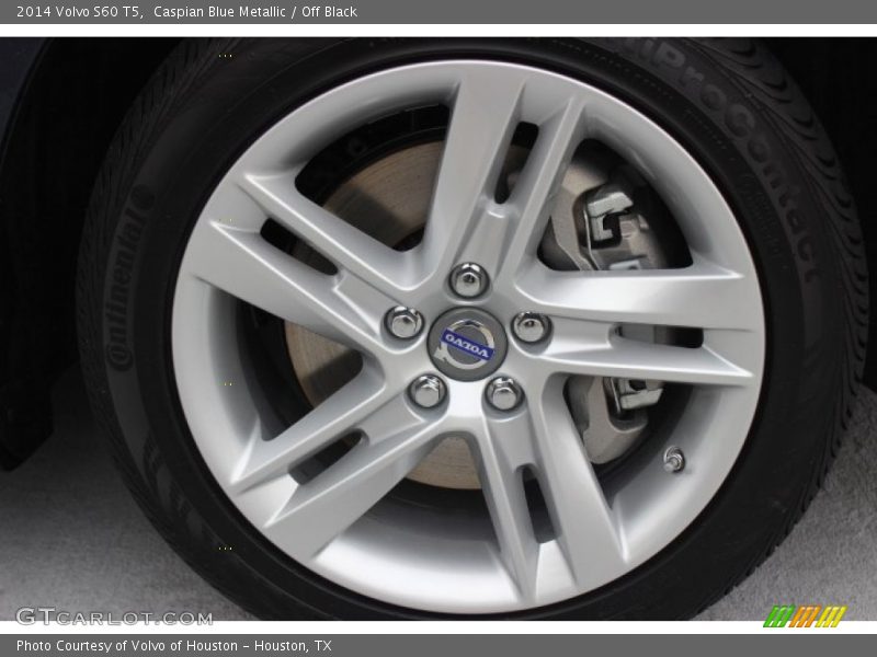 Caspian Blue Metallic / Off Black 2014 Volvo S60 T5