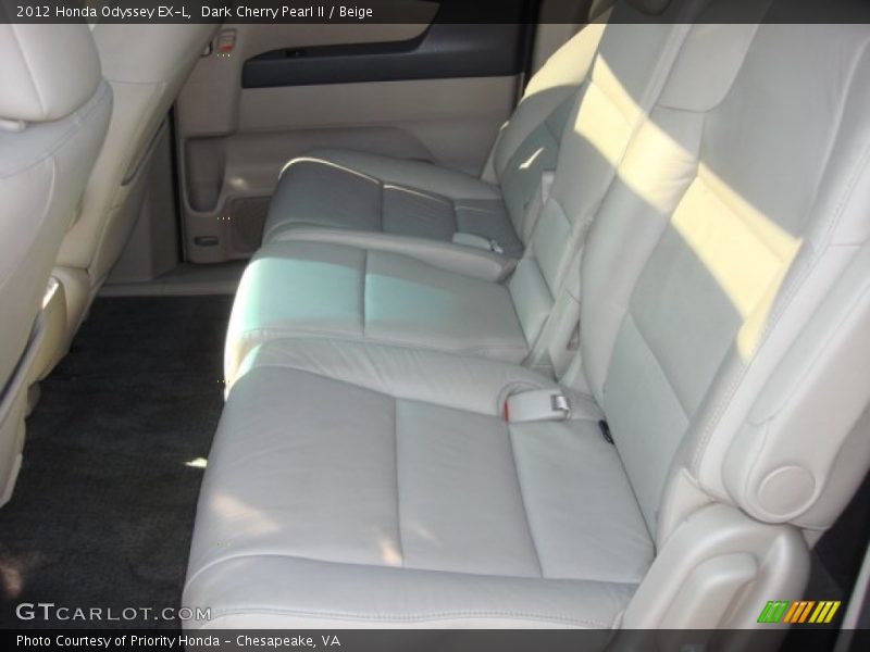 Dark Cherry Pearl II / Beige 2012 Honda Odyssey EX-L
