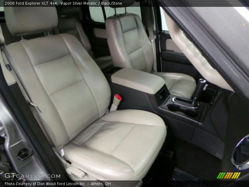 Vapor Silver Metallic / Black/Stone 2008 Ford Explorer XLT 4x4