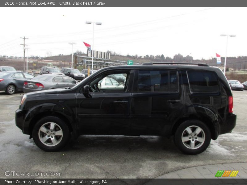 Crystal Black Pearl / Gray 2010 Honda Pilot EX-L 4WD