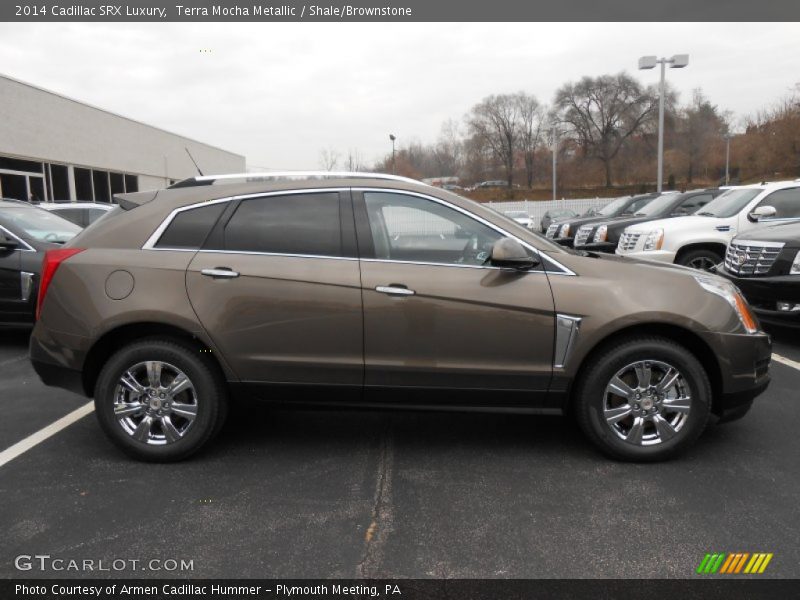 Terra Mocha Metallic / Shale/Brownstone 2014 Cadillac SRX Luxury