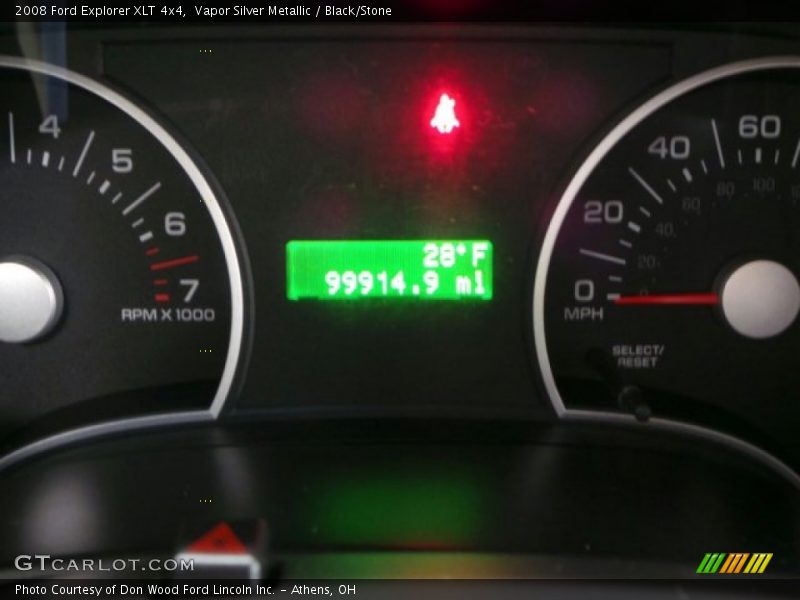 Vapor Silver Metallic / Black/Stone 2008 Ford Explorer XLT 4x4