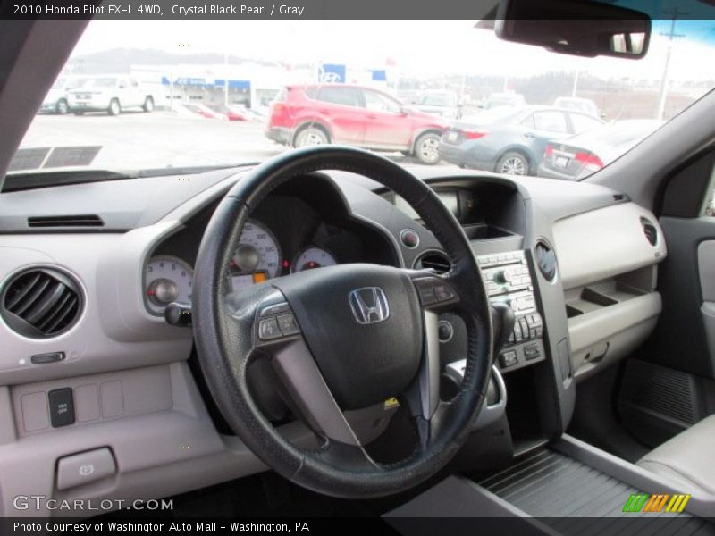 Crystal Black Pearl / Gray 2010 Honda Pilot EX-L 4WD