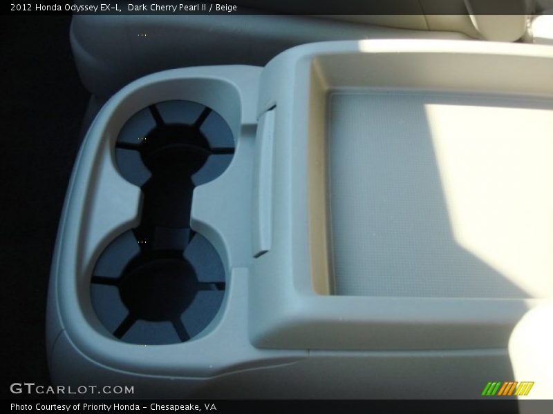 Dark Cherry Pearl II / Beige 2012 Honda Odyssey EX-L