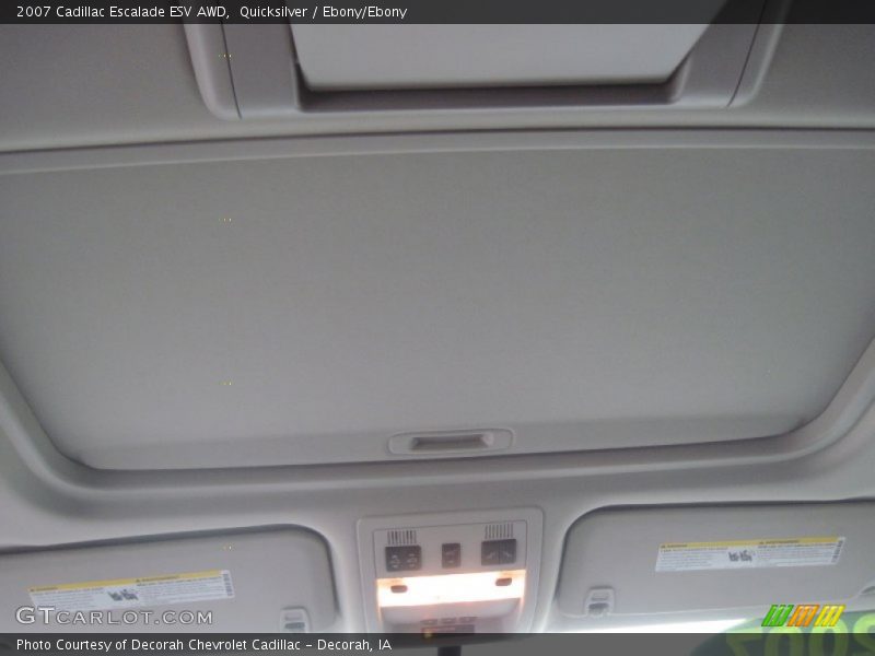 Quicksilver / Ebony/Ebony 2007 Cadillac Escalade ESV AWD
