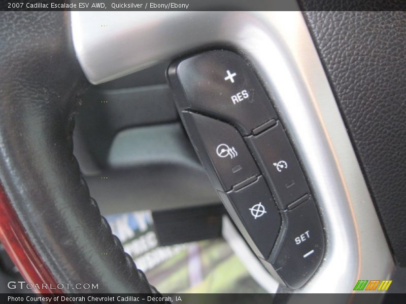 Quicksilver / Ebony/Ebony 2007 Cadillac Escalade ESV AWD