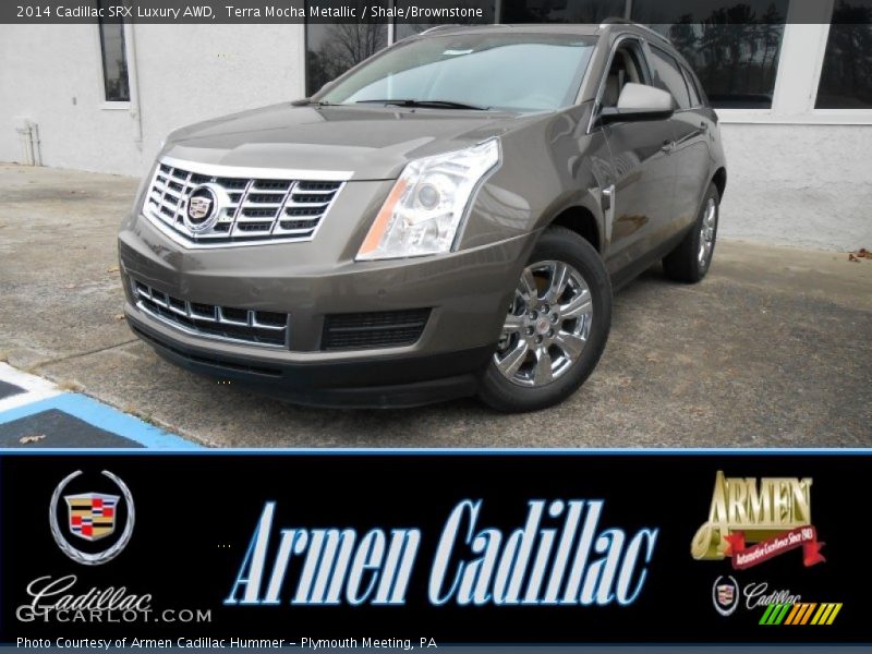 Terra Mocha Metallic / Shale/Brownstone 2014 Cadillac SRX Luxury AWD