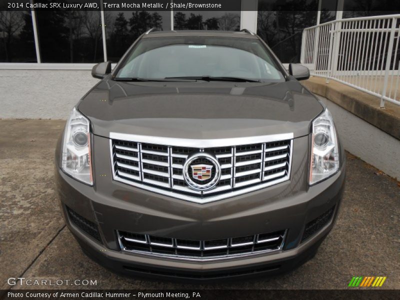 Terra Mocha Metallic / Shale/Brownstone 2014 Cadillac SRX Luxury AWD