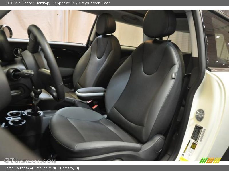 Pepper White / Grey/Carbon Black 2010 Mini Cooper Hardtop
