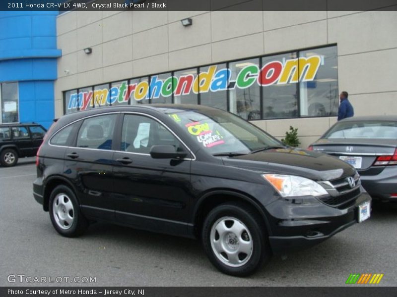Crystal Black Pearl / Black 2011 Honda CR-V LX 4WD