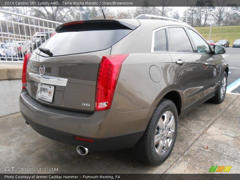 Terra Mocha Metallic / Shale/Brownstone 2014 Cadillac SRX Luxury AWD
