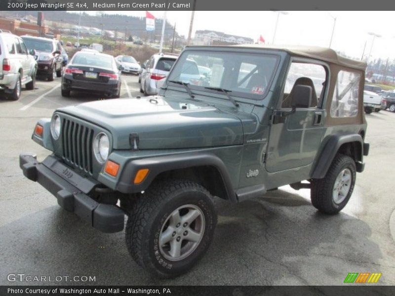 Medium Fern Green Pearl / Camel 2000 Jeep Wrangler SE 4x4