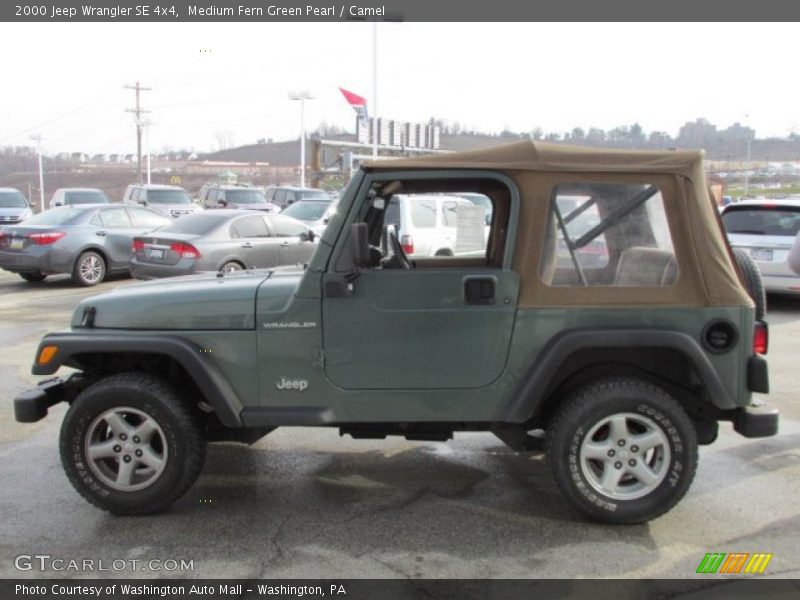 Medium Fern Green Pearl / Camel 2000 Jeep Wrangler SE 4x4