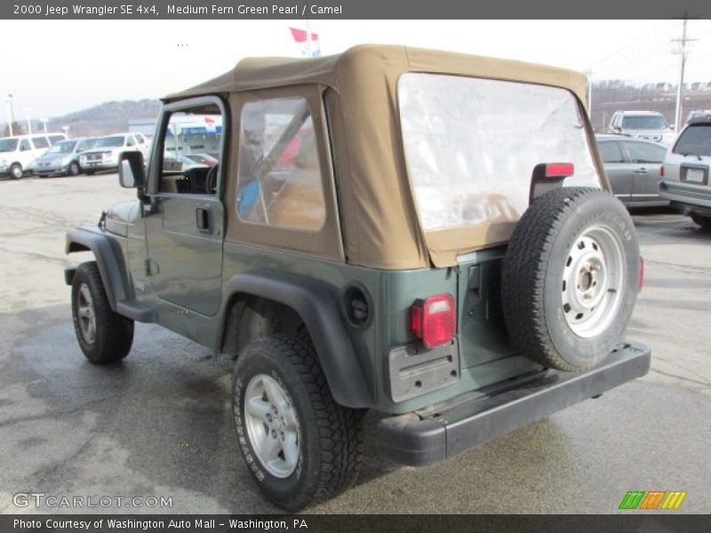 Medium Fern Green Pearl / Camel 2000 Jeep Wrangler SE 4x4