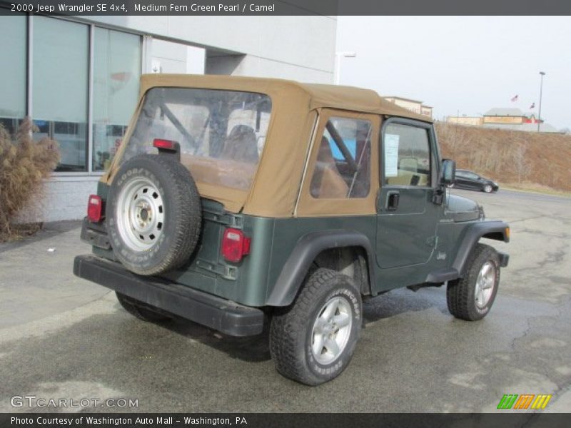 Medium Fern Green Pearl / Camel 2000 Jeep Wrangler SE 4x4