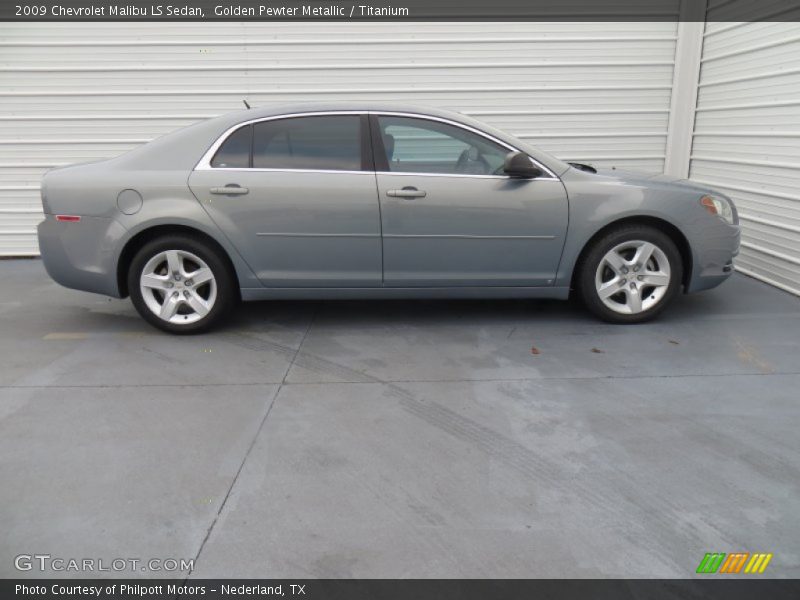 Golden Pewter Metallic / Titanium 2009 Chevrolet Malibu LS Sedan