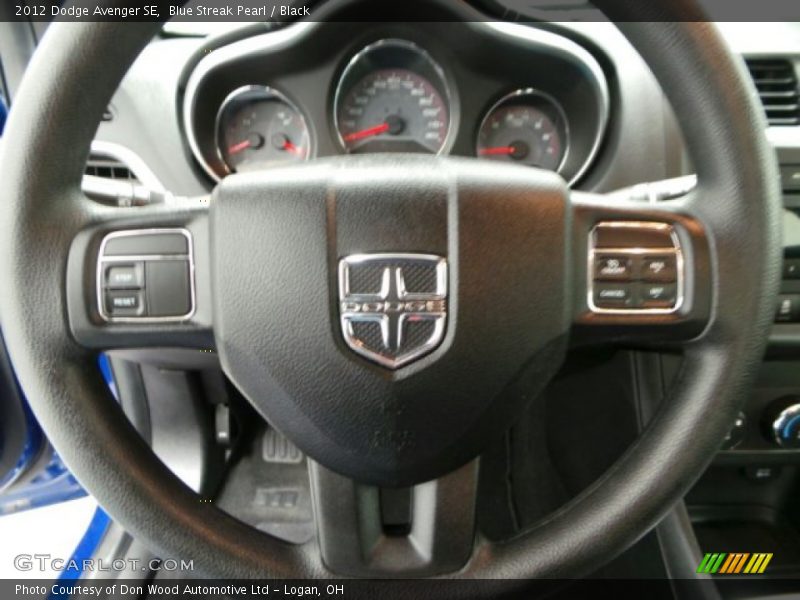 Blue Streak Pearl / Black 2012 Dodge Avenger SE
