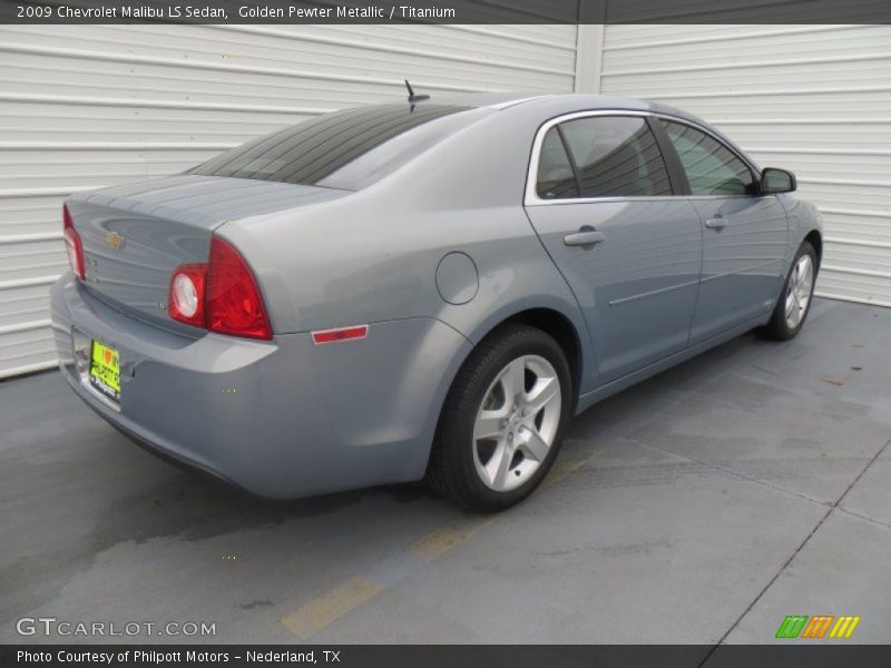 Golden Pewter Metallic / Titanium 2009 Chevrolet Malibu LS Sedan