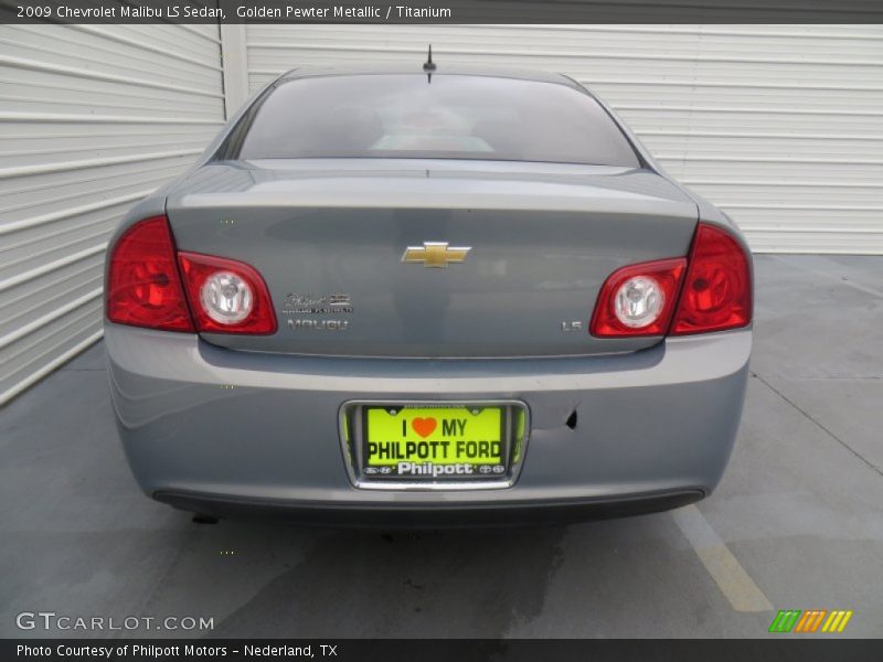 Golden Pewter Metallic / Titanium 2009 Chevrolet Malibu LS Sedan
