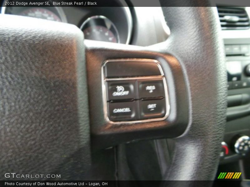Blue Streak Pearl / Black 2012 Dodge Avenger SE
