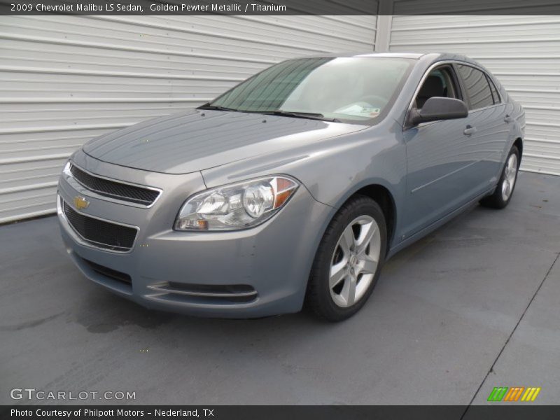 Golden Pewter Metallic / Titanium 2009 Chevrolet Malibu LS Sedan