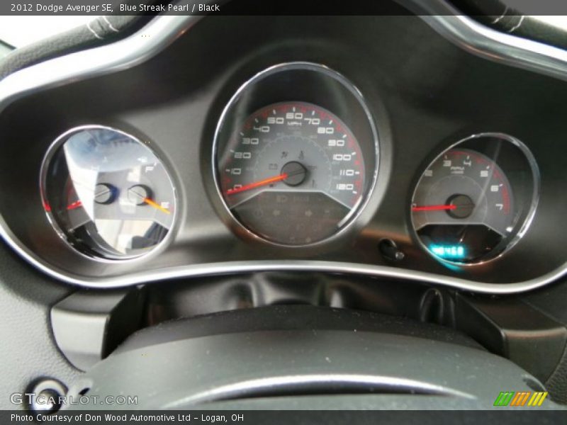 Blue Streak Pearl / Black 2012 Dodge Avenger SE