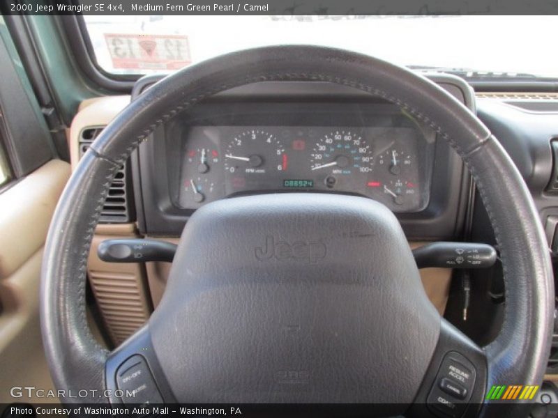 Medium Fern Green Pearl / Camel 2000 Jeep Wrangler SE 4x4