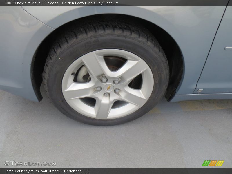 Golden Pewter Metallic / Titanium 2009 Chevrolet Malibu LS Sedan