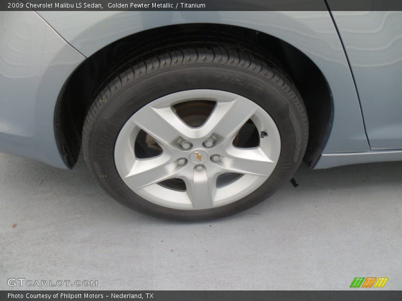Golden Pewter Metallic / Titanium 2009 Chevrolet Malibu LS Sedan
