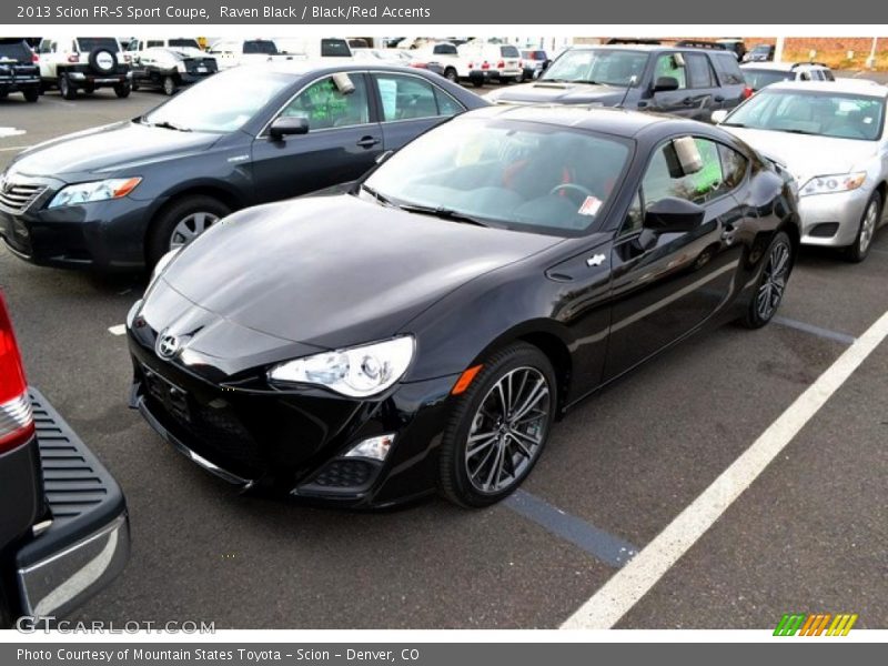 Raven Black / Black/Red Accents 2013 Scion FR-S Sport Coupe