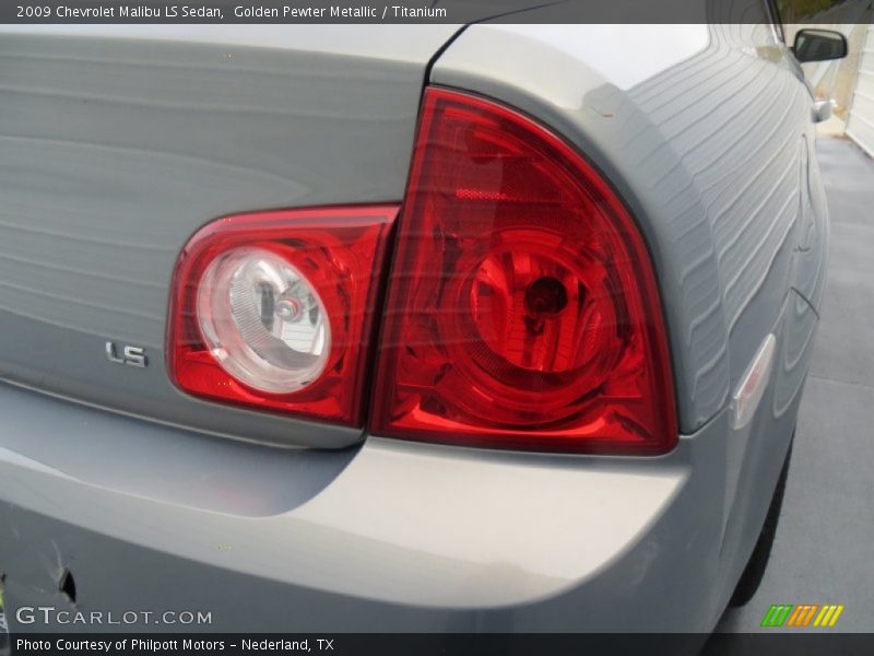 Golden Pewter Metallic / Titanium 2009 Chevrolet Malibu LS Sedan