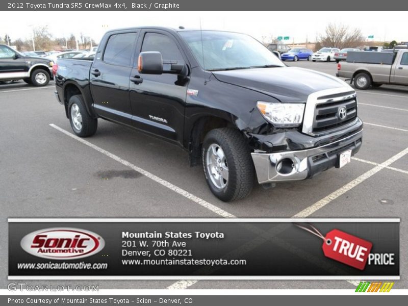 Black / Graphite 2012 Toyota Tundra SR5 CrewMax 4x4