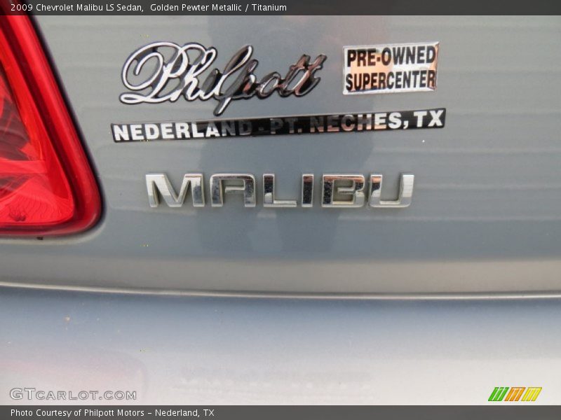 Golden Pewter Metallic / Titanium 2009 Chevrolet Malibu LS Sedan