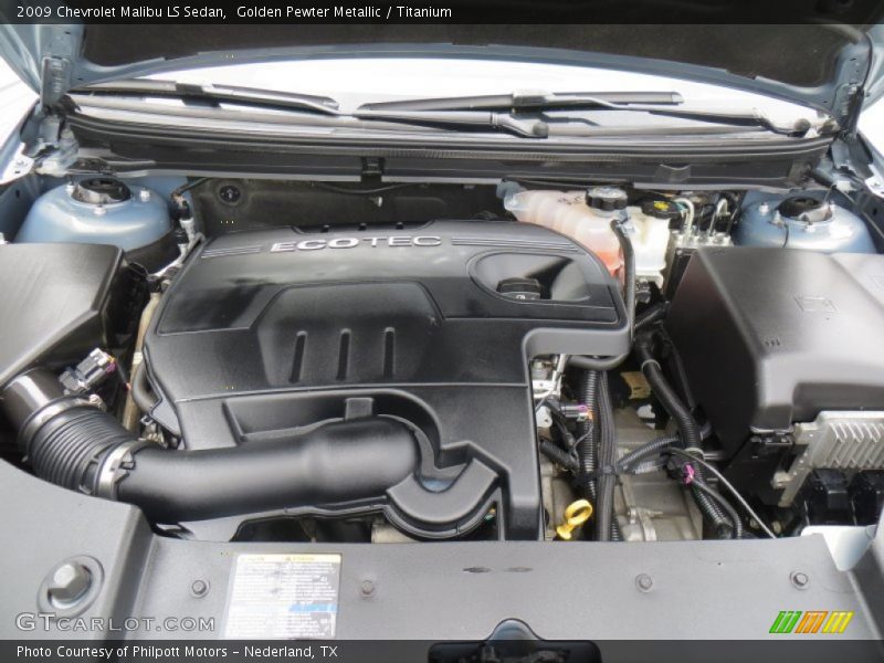 Golden Pewter Metallic / Titanium 2009 Chevrolet Malibu LS Sedan
