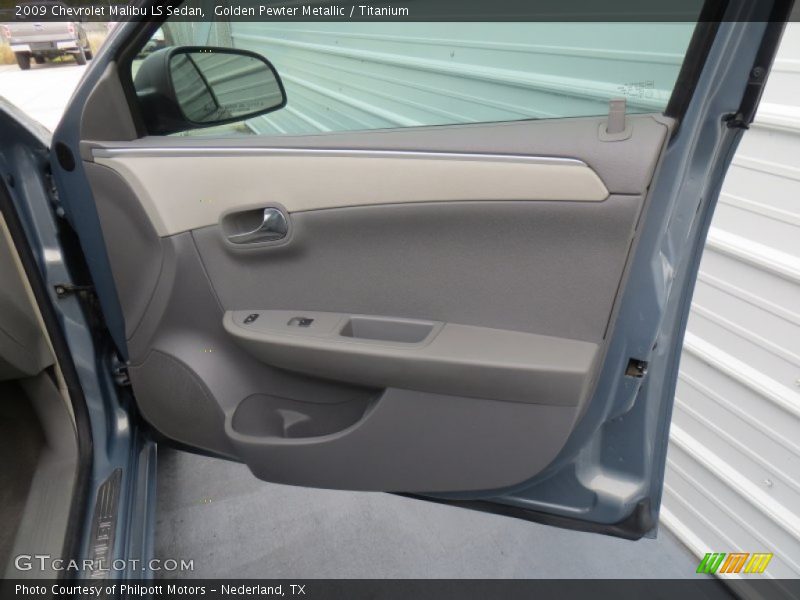 Golden Pewter Metallic / Titanium 2009 Chevrolet Malibu LS Sedan