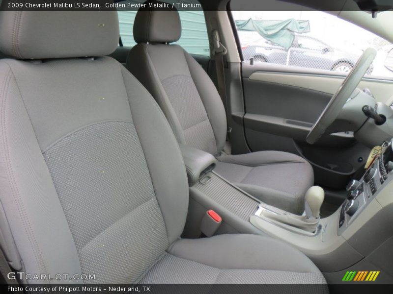 Golden Pewter Metallic / Titanium 2009 Chevrolet Malibu LS Sedan