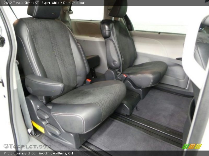 Super White / Dark Charcoal 2012 Toyota Sienna SE
