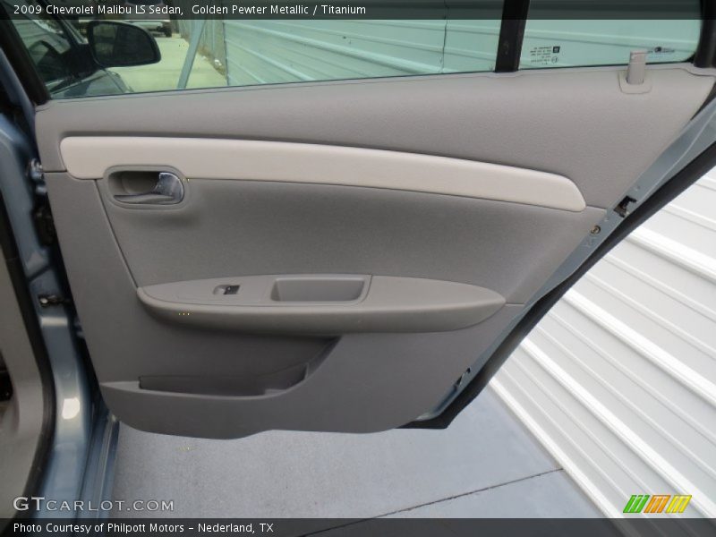 Golden Pewter Metallic / Titanium 2009 Chevrolet Malibu LS Sedan