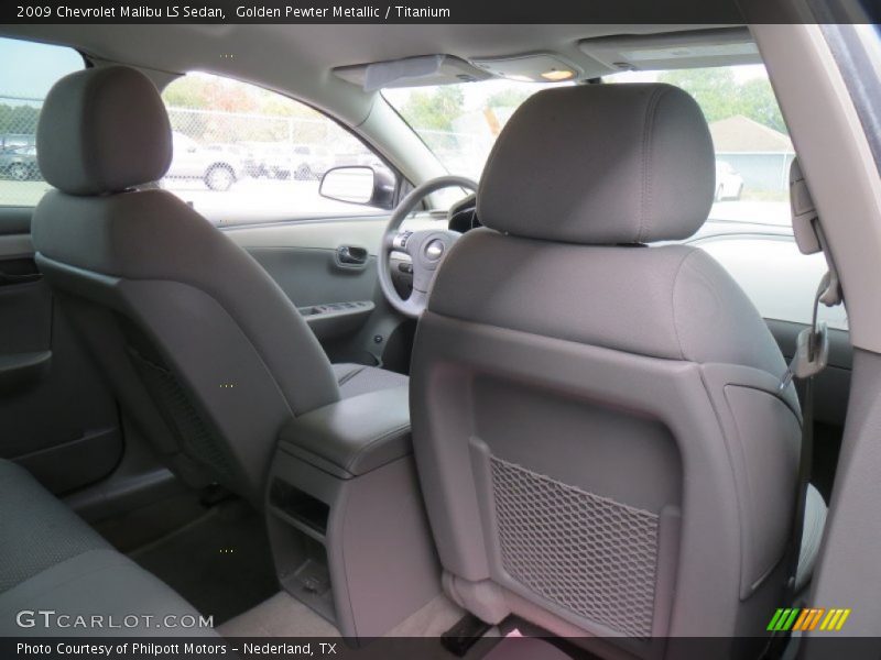 Golden Pewter Metallic / Titanium 2009 Chevrolet Malibu LS Sedan