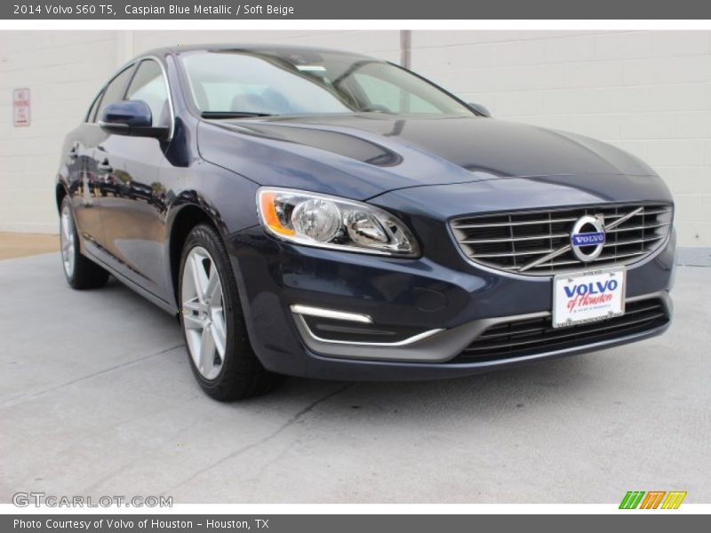 Caspian Blue Metallic / Soft Beige 2014 Volvo S60 T5