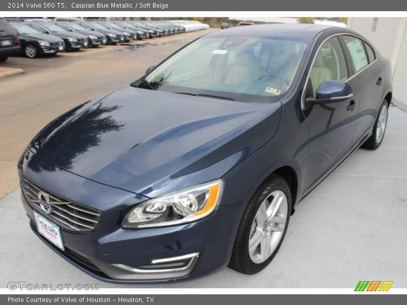 Caspian Blue Metallic / Soft Beige 2014 Volvo S60 T5