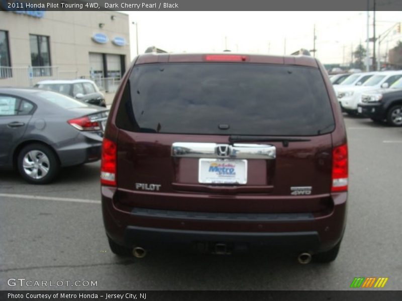 Dark Cherry Pearl / Black 2011 Honda Pilot Touring 4WD