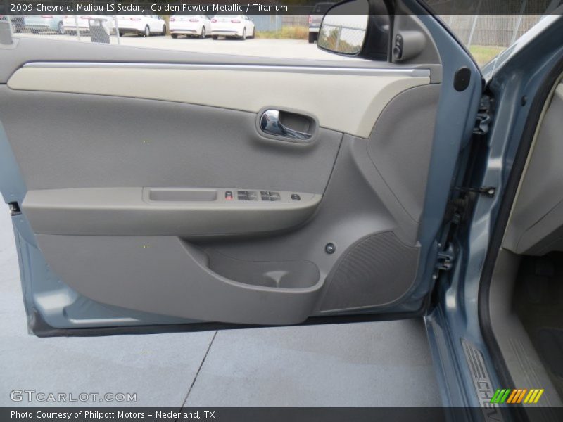 Golden Pewter Metallic / Titanium 2009 Chevrolet Malibu LS Sedan