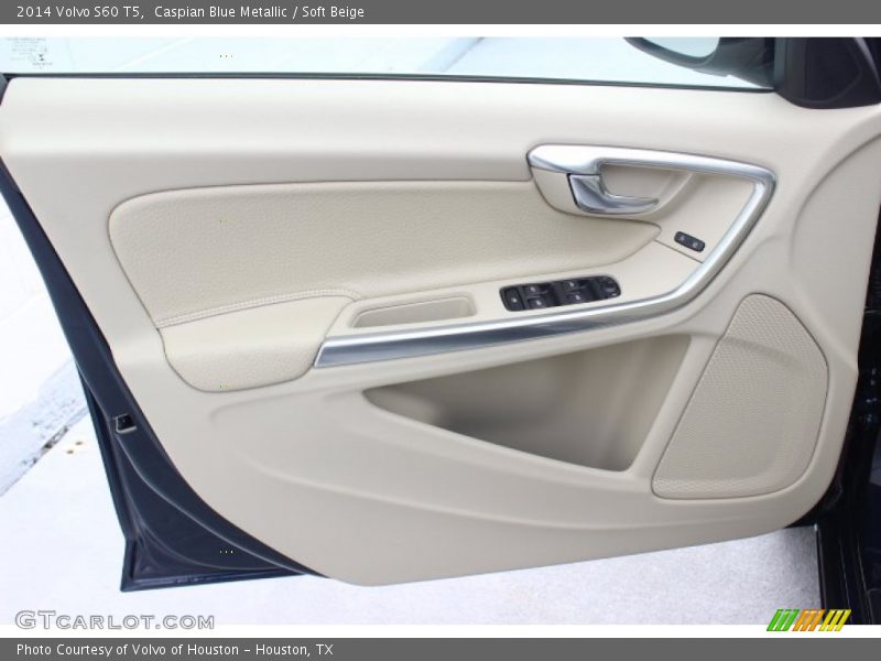 Caspian Blue Metallic / Soft Beige 2014 Volvo S60 T5