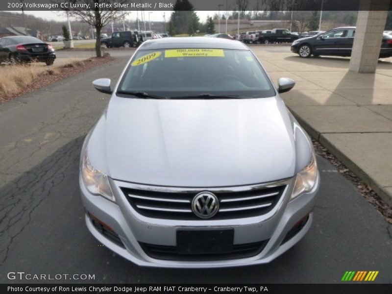 Reflex Silver Metallic / Black 2009 Volkswagen CC Luxury