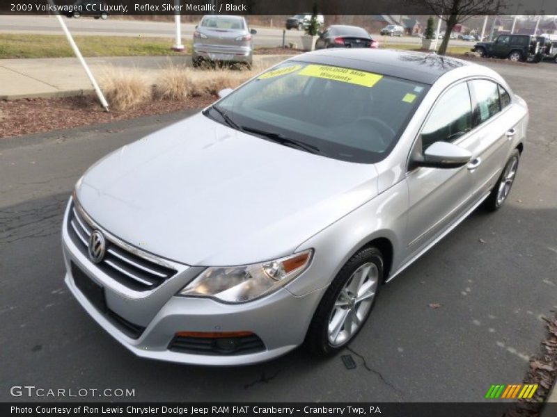 Reflex Silver Metallic / Black 2009 Volkswagen CC Luxury