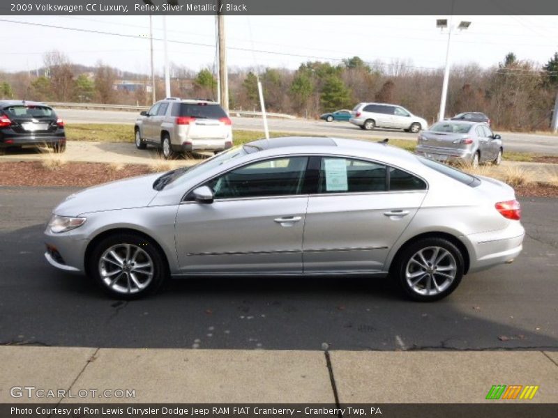 Reflex Silver Metallic / Black 2009 Volkswagen CC Luxury